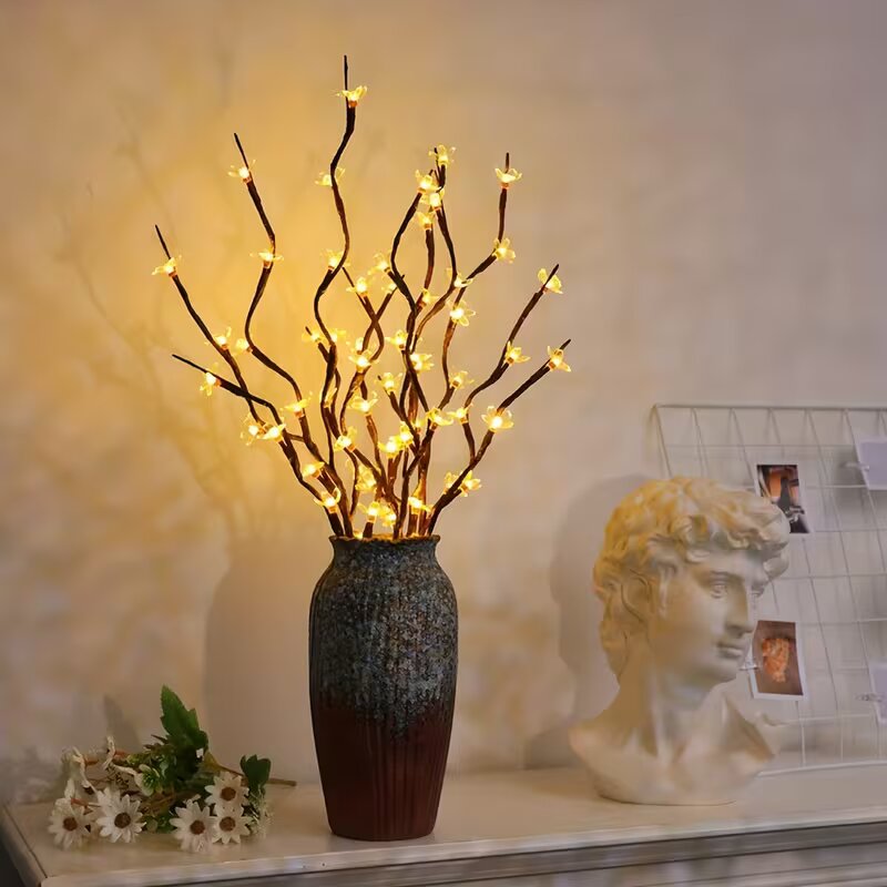 Desk Setup Lamp - ไฟต้นซากุระ 20 LED 1/2 ชิ้น สำหรับตกแต่งบ้านทั้งภายในและภายนอกอาคาร