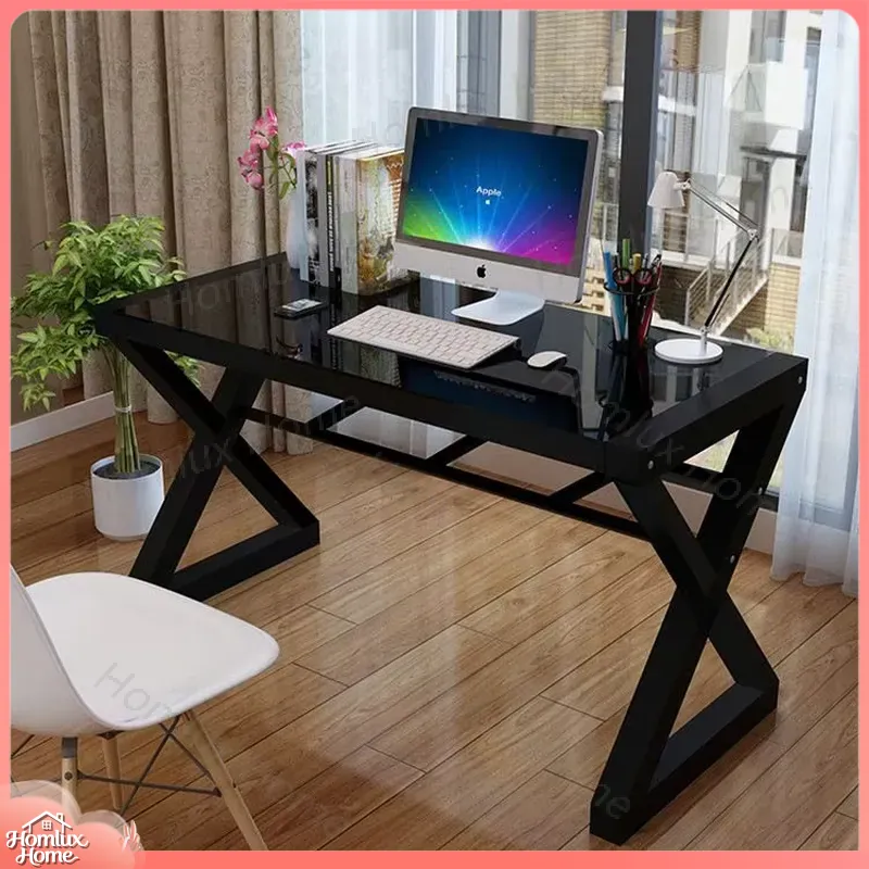 Desk Setup L Shaped - โต๊ะเกมมิ่งสำหรับคอมพิวเตอร์พีซี คอนโซลเกม ปรับระดับความสูงได้ตามหลักสรีรศาสตร์ เหมาะสำหรับร้านอินเทอร์เน็ต คาเฟ่ สำนักงาน