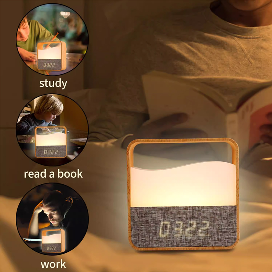 ไฟ LED กลางคืนพร้อมนาฬิกา นาฬิ - Desk Setup Lamp บทวิจารณ์และราคา