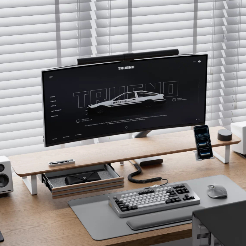 ขาตั้งจอแบบโมดูลาร์ ไม้โอ๊คแท้ - Setup Desk Monitor บทวิจารณ์และราคา