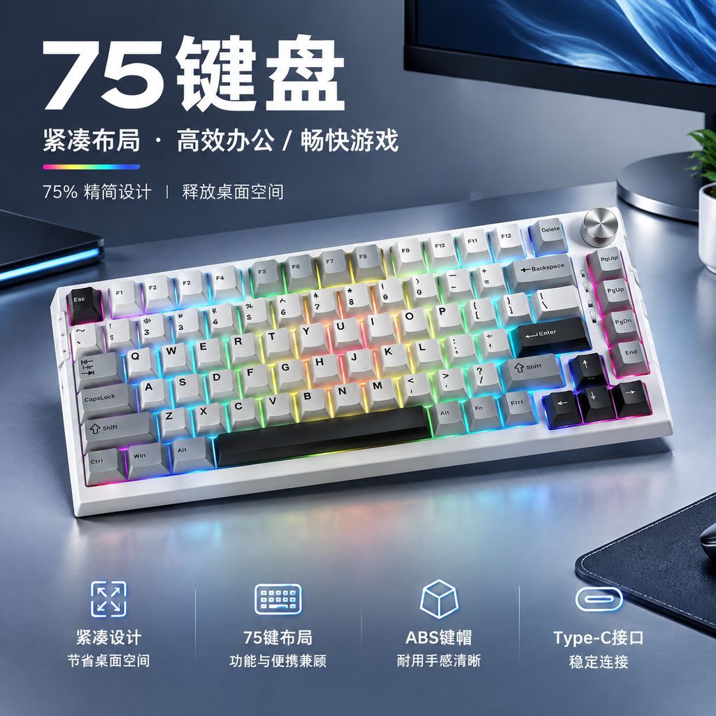 คีย์บอร์ดเชิงกล Tri Mode แบบไร - Desk Setup Pc And Laptop บทวิจารณ์และราคา