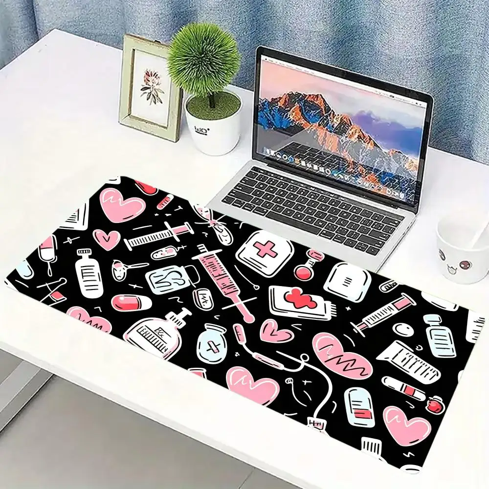 แผ่นรองเมาส์ลายการแพทย์สีชมพูน - Desk Setup Pc And Laptop บทวิจารณ์และราคา
