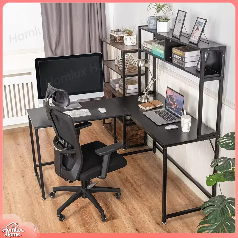โต๊ะเกมมิ่งแบบ Heavy Duty พร้อ - Desk Setup L Shaped บทวิจารณ์และราคา