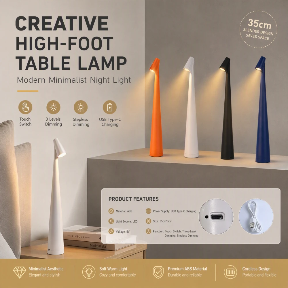 โคมไฟตั้งโต๊ะ LED ชาร์จ USB โค - Desk Setup Minimalist บทวิจารณ์และราคา