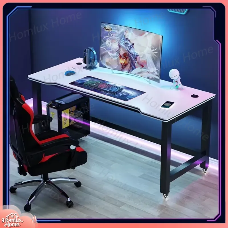 โต๊ะเกมมิ่งลายคาร์บอนไฟเบอร์สี - Desk Setup L Shaped บทวิจารณ์และราคา