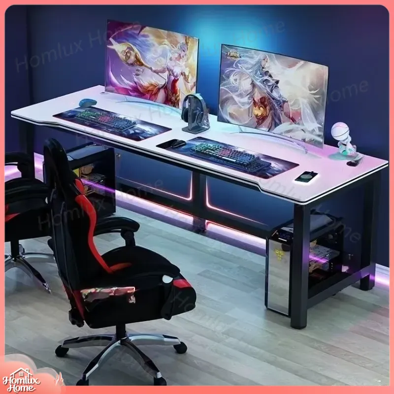 โต๊ะเกมมิ่งลายคาร์บอนไฟเบอร์สี - Desk Setup L Shaped บทวิจารณ์และราคา