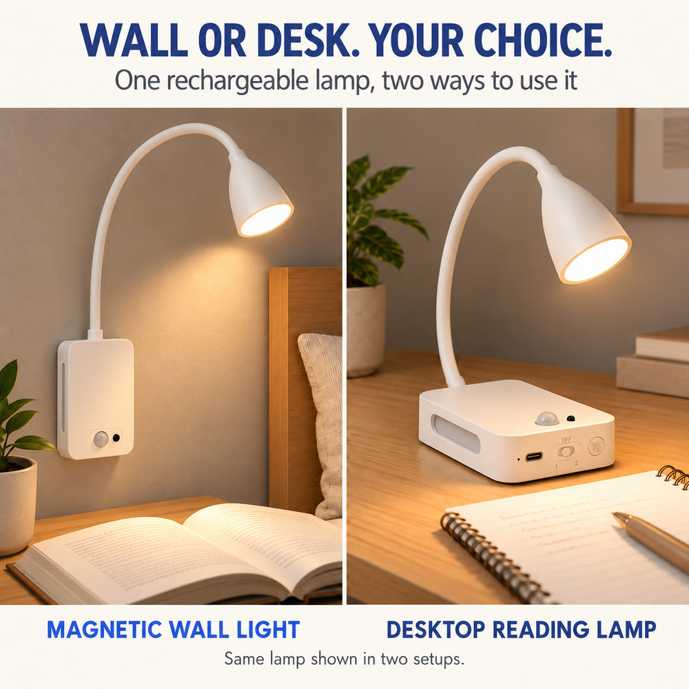 ไฟอ่านหนังสือ LED แบบชาร์จไฟได - Desk Setup Lamp บทวิจารณ์และราคา