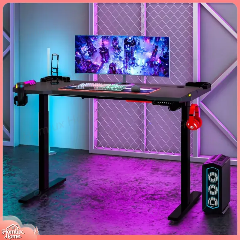 โคมไฟตั้งโต๊ะ LED RGB ปรับได้ต - Desk Setup L Shaped บทวิจารณ์และราคา